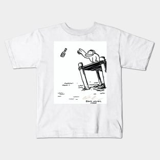 Message in a Bottle Ape Kids T-Shirt